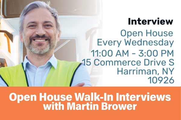 Open House Walk-In Interviews with Martin Brower: Martin Brower, Harriman, NY