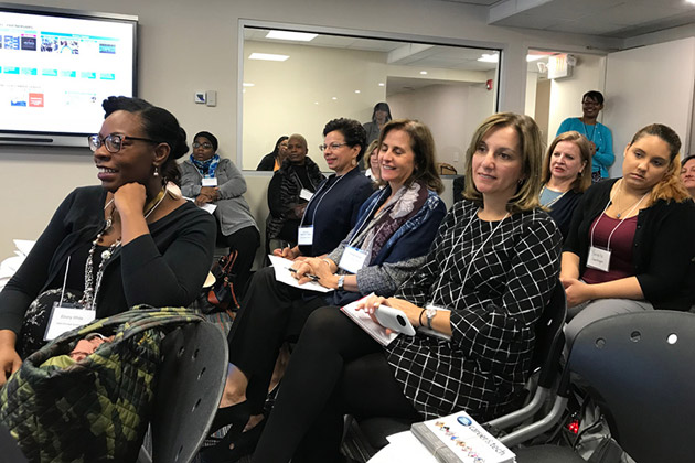 image of attentive listeners in audience