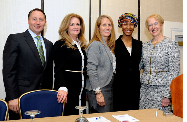  Pictured, from left, Westchester County Executive Robert P. Astorino; Putnam County Executive MaryEllen Odell; Allison Madison; Mikala Bell, and Business Council of Westchester President and CEO Marsha Gordon.