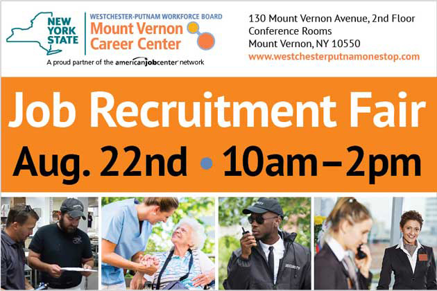 image of text announcing Job Fair