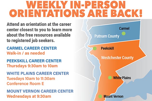 Weekly in-person orientations are back