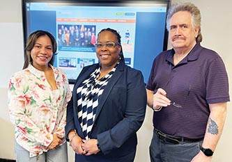 WPCCN Program Administrator Employment & Training Leslie Meggett, and WPCCN Employment Counselors Tracey Anderson and Joe Diaferia. Photo by Sherry Bruck WPCCN Program Administrator Employment & Training Leslie Meggett, and WPCCN Employment Counselors Tracey Anderson and Joe Diaferia. Photo by Sherry Bruck